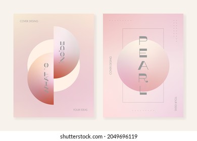 Modern background templates with abstract gradient shapes. For covers, posters, banners and other projects. Vector, can be used for printing.