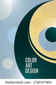 Modern background texture geometric pattern of circles and halftones for the design of cover, brochure, poster, banner. Template for your business. Vector illustration