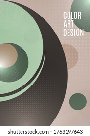Modern background texture geometric pattern of circles and halftones for the design of cover, brochure, poster, banner. Template for your business. Vector illustration