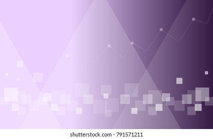 Modern Background with Transparency and Shapes: Triangles, Squares, Lines and Dots 