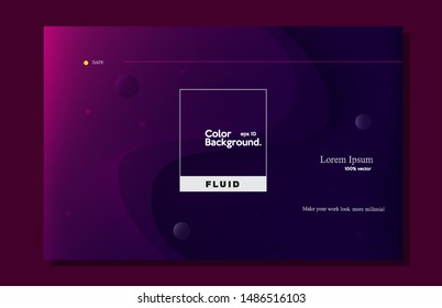 Modern background. Trendy gradient plat composition eps10 -vector