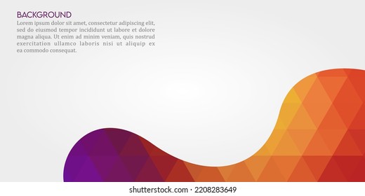 Modern Background Triangulation Banner Space For Text