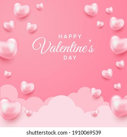 Modern background for valentine's day