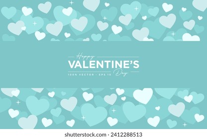 Modern background of valentine's day, romance, hearts, design vector template editable and resizable EPS 10