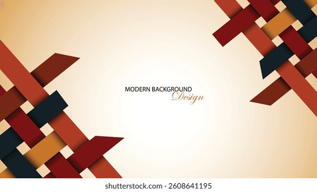 Modern background vector design. Abstract Modern background with shape and gradation color. Suit for banner, poster, backdrop, business card, cover, presentation background, etc