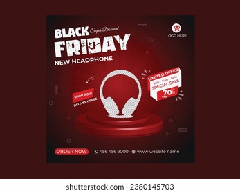 Modern background vector design black friday social media post banner template