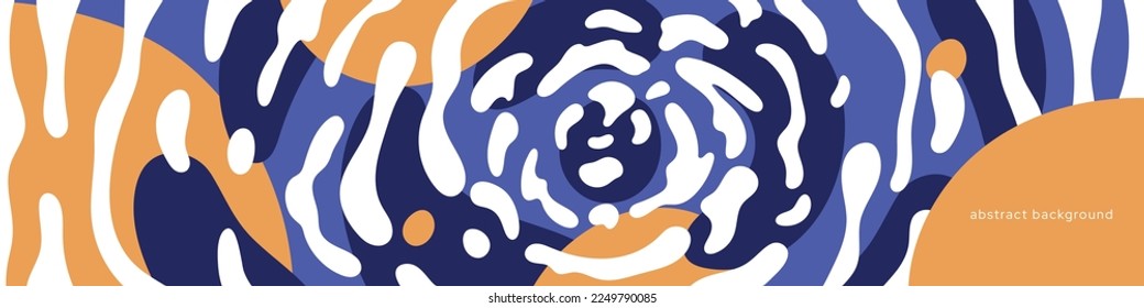 Modern background with vibration texture. Abstract flow energy, futuristic liquid chaos. Vector banner illustration