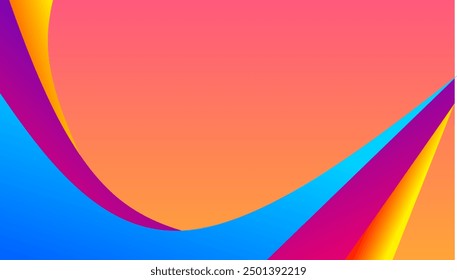 Modern background wave colorful, dynamic shape composition 