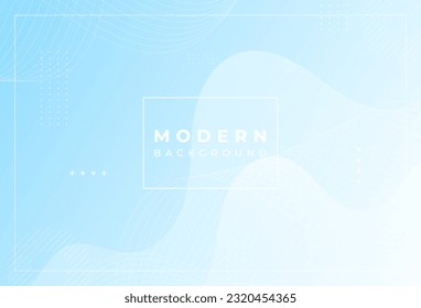 modern background . wave effetc. gradation blue and white memphis style