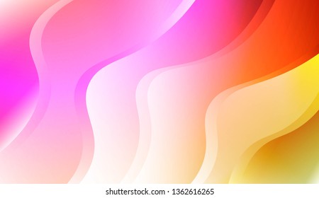 Modern Background With Wave Gradient Shape. For Your Design Wallpapers Presentation. Vector Illustration with Color Gradient