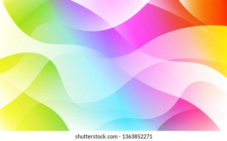 Modern Background With Wave Gradient Shape. For Your Design Wallpapers Presentation. Vector Illustration with Color Gradient