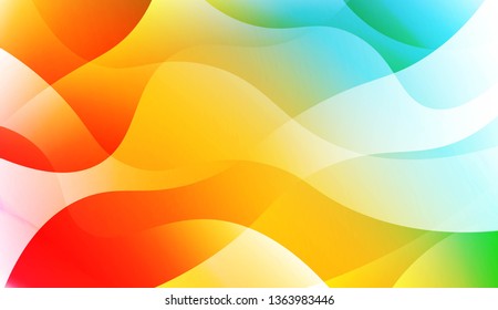 Modern Background With Wave Gradient Shape. For Your Design Wallpapers Presentation. Vector Illustration with Color Gradient