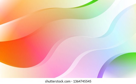 Modern Background With Wave Gradient Shape. For Your Design Wallpapers Presentation. Vector Illustration with Color Gradient