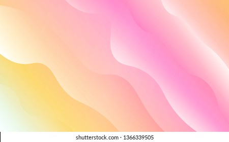 Modern Background With Wave Gradient Shape. For Your Design Wallpapers Presentation. Vector Illustration with Color Gradient