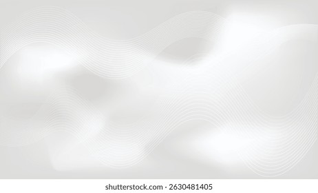Modern background with wave lines. Digital future technology 