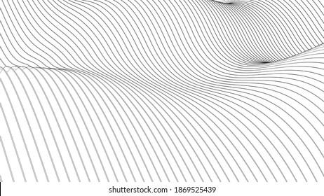 Modern background of waves of many surfaces. Vector illustration. Rendered of 3d
