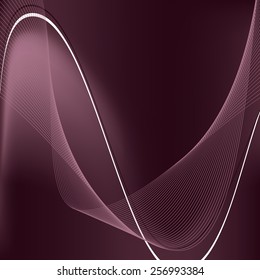 Modern Background with Wavy Lines.