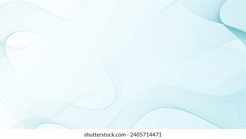 Modern background. White and blue. Soft color. Line wave effect