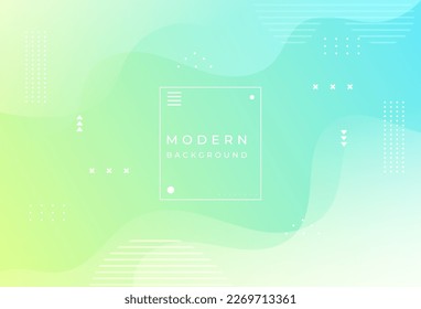 Modern background.full color.yellow green gradation.geometric wave. eps 10