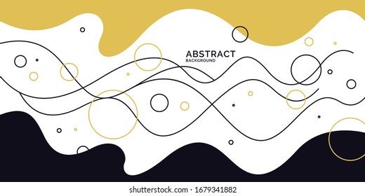 Modern backgrounds with abstract elements and dynamic shapes. Compositions of colored spots. Vector illustration. Template for design and creative ideas.