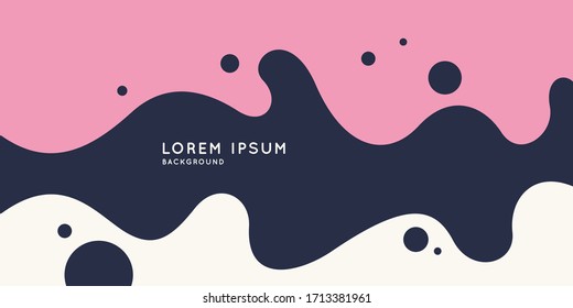 Modern backgrounds with abstract elements and dynamic shapes. Compositions of colored spots. Vector illustration.