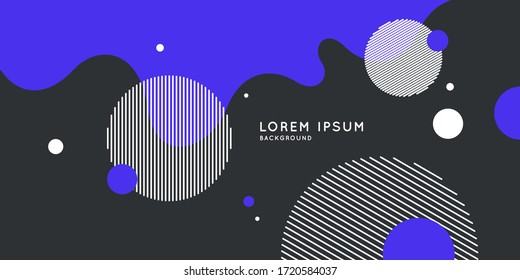 Modern backgrounds with abstract elements and dynamic shapes. Compositions of colored spots. Vector illustration.