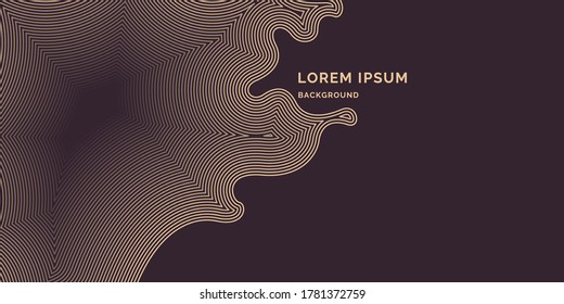 Modern backgrounds with abstract elements and dynamic shapes. Compositions of color lines. Vector illustration. Template for design and creative ideas.