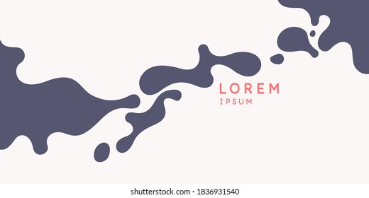 Modern backgrounds with abstract elements and dynamic shapes. Compositions of spots. Vector illustration. Template for design and creative ideas.