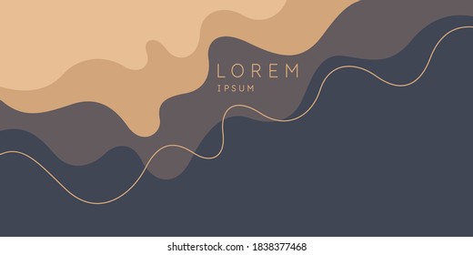 Modern backgrounds with abstract elements and dynamic shapes. Compositions of colored spots. Vector illustration. Template for design and creative ideas.