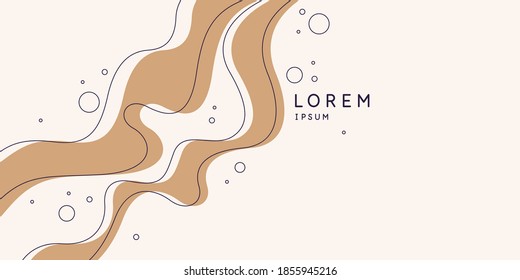 Modern backgrounds with abstract elements and dynamic shapes. Compositions of colored spots. Vector illustration. Template for design and creative ideas.
