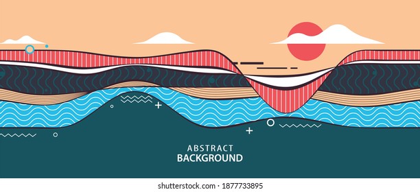 Modern backgrounds with abstract elements and dynamic shapes. vector illustration.