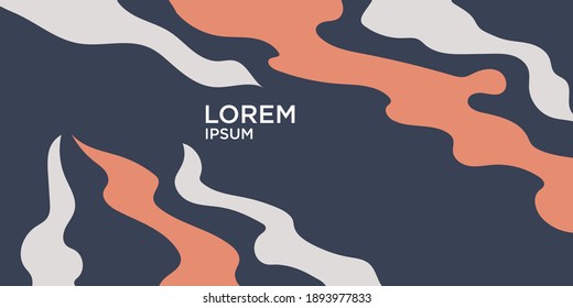 Modern backgrounds with abstract elements and dynamic shapes. Compositions of colored spots. Vector illustration. Template for design and creative ideas.