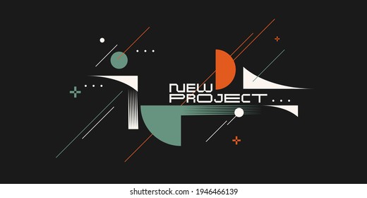 Modern backgrounds with abstract elements and dynamic shapes. Compositions of colored spots. Vector illustration. Template for design and creative ideas.