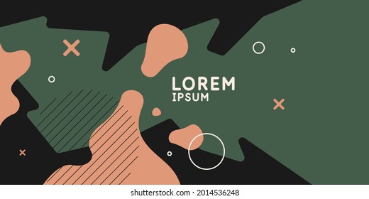 Modern backgrounds with abstract elements and dynamic shapes. Compositions of geometric and abstract shapes.