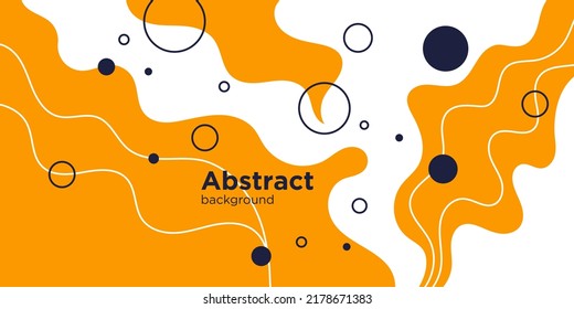 Modern backgrounds with abstract elements and dynamic shapes. Compositions of colored spots. Vector illustration.