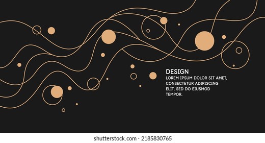 Fondos modernos con elementos abstractos y formas dinámicas. Composiciones de formas geométricas. Ilustración vectorial.