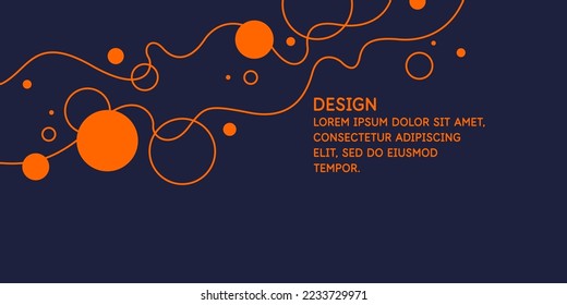 Modern backgrounds with abstract elements and dynamic shapes. Compositions of geometric shapes. Vector illustration.
