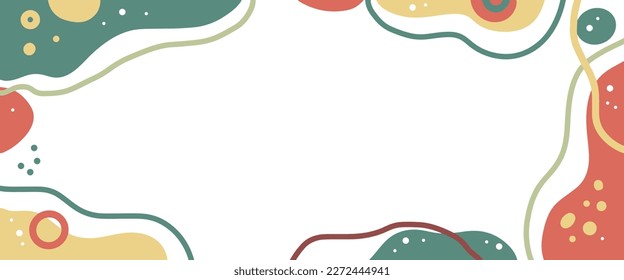 Modern backgrounds with abstract elements and dynamic shapes. Compositions of colored spots. Vector illustration. Template for design and creative ideas.