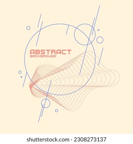 Fondos modernos con elementos abstractos y formas dinámicas. Composiciones de formas geométricas. Ilustración vectorial.