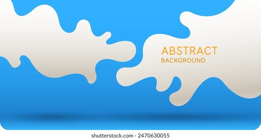 Modern backgrounds with abstract elements and dynamic shapes. Compositions of colored spots. Vector illustration. Template for design and creative ideas.