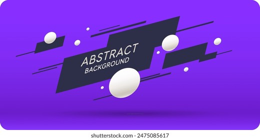 Modern backgrounds with abstract elements and dynamic shapes. Compositions of colored spots. Vector illustration. Template for design and creative ideas.