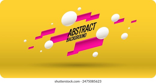 Modern backgrounds with abstract elements and dynamic shapes. Compositions of colored spots. Vector illustration. Template for design and creative ideas.