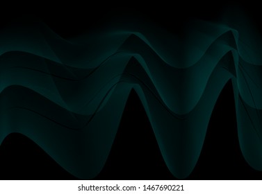  modern backgrounds. abstract geometric template black with blue line waves. vector illustration.