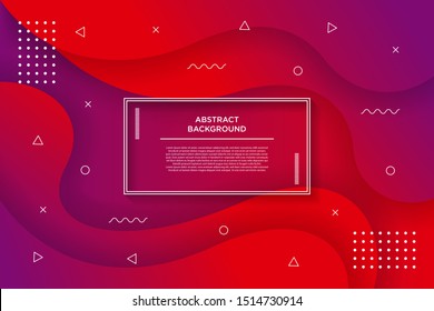 Modern backgrounds. Liquid gradient shapes composition.