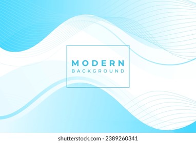 Modern background,wave,blue and white gradation,line,memphis