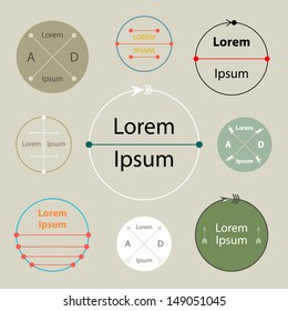 Modern badge and label, Vector illustration.