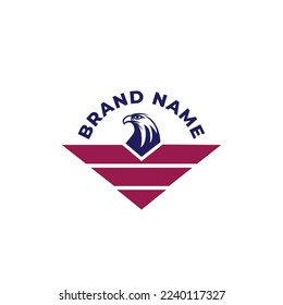 Modernas insignias Logotipos de Cabeza de Águila Estadounidense
