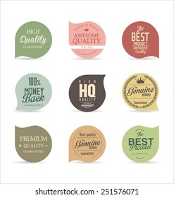 Modern badges collection