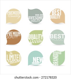 Modern badges collection