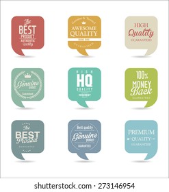 Modern badges collection